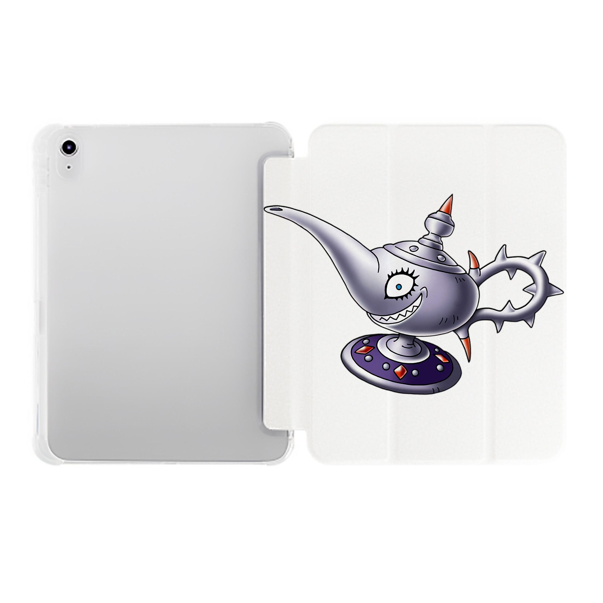 （画像用） ドラゴンクエスト Doragon Kuesuto Dragon Quest IPad ケース ペン収納付き 三つ折りスタンド PUレザー×シリコン 対応機種9.5/10.5/10.9インチ